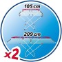 Vileda Doble Stendibiancheria Doppio, Estensibile, Stendino Maxi 22 m, con Ruote, Alluminio/Resina, Bianco, 8 x 60 x 130 cm