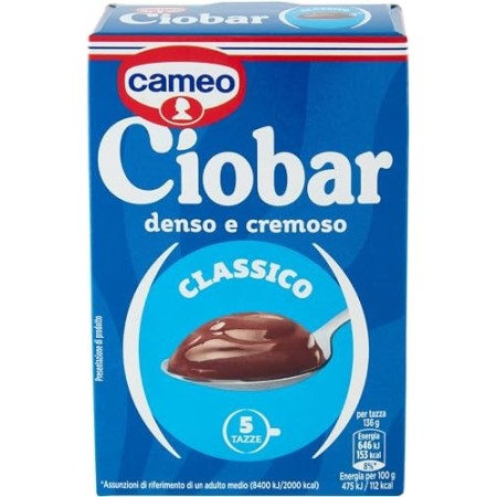 Cameo Ciobar, Denso e Cremoso, Gusto Classico - 5 Buste da 25 g, Totale: 125 g