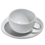 Officina Alessi - SAN06SET - Fruit basket Set di due tazze da caffè con sottotazza in bone china.
