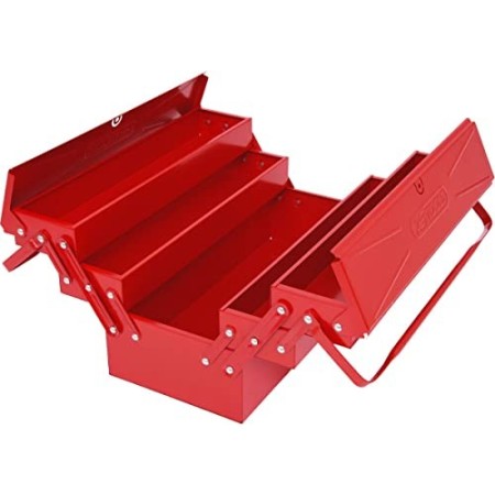 KS Tools 999.0120 - Cassetta porta attrezzi in metallo, 5 scomparti, 430 x 200 x 200 mm