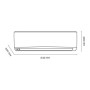 ARGO WALL 12 MONO Climatizzatore, 1841120 W, 1841120 V, Bianco, 12000 Btu/h, Set di 2 Pezzi