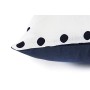 Excelsa Ocean Cuscino Decorativo, Imbottitura Inclusa, Federa in Cotone, Bianco e Blu, 45 x 45 cm