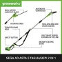 Greenworks Potatrice e Tagliasiepi Telescopico 2in1 G40PSHK2 Li-Ion 40V, 51 cm/20 cm Lunghezza Spada 18 mm, Spessore di Taglio 2