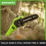 Greenworks Potatrice e Tagliasiepi Telescopico 2in1 G40PSHK2 Li-Ion 40V, 51 cm/20 cm Lunghezza Spada 18 mm, Spessore di Taglio 2