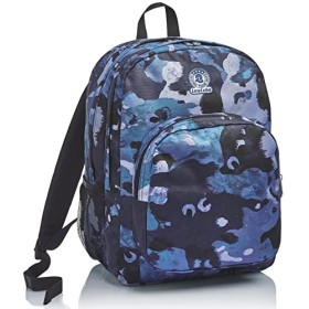 Zaino Strong Invicta , Camo Shade, Blu, Doppio Scomparto, Scuola & Tempo Libero