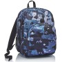 Zaino Strong Invicta , Camo Shade, Blu, Doppio Scomparto, Scuola & Tempo Libero
