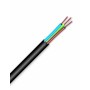 Electraline 11761 Cavo per Prolunghe Sezione 3G1.5 mm, Nero, 10 m