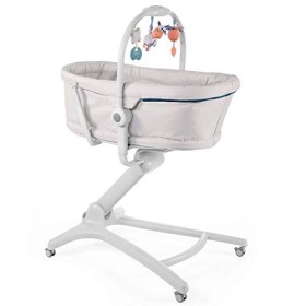 Chicco Baby Hug 4 in 1 Sdraietta Rialzata da 0 Mesi a 15 kg, Culla Neonato, Sdraietta, Seggiolone Pappa e Sedia da Tavolo, con B