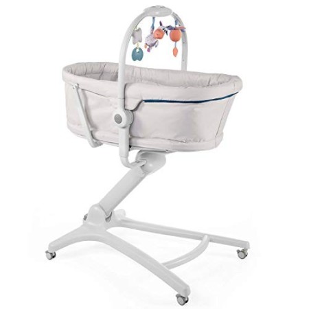 Chicco Baby Hug 4 in 1 Sdraietta Rialzata da 0 Mesi a 15 kg, Culla Neonato, Sdraietta, Seggiolone Pappa e Sedia da Tavolo, con B
