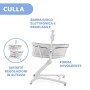 Chicco Baby Hug 4 in 1 Sdraietta Rialzata da 0 Mesi a 15 kg, Culla Neonato, Sdraietta, Seggiolone Pappa e Sedia da Tavolo, con B