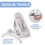 Chicco Baby Hug 4 in 1 Sdraietta Rialzata da 0 Mesi a 15 kg, Culla Neonato, Sdraietta, Seggiolone Pappa e Sedia da Tavolo, con B