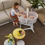 Chicco Baby Hug 4 in 1 Sdraietta Rialzata da 0 Mesi a 15 kg, Culla Neonato, Sdraietta, Seggiolone Pappa e Sedia da Tavolo, con B