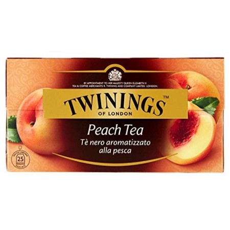 Twinings - Tè nero, aromatizzato alla pesca - 50 g
