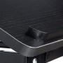 Relaxdays 10013215 Tavolino da Letto, Legno, Nero, 35 x 75 x 40 cm