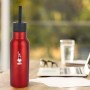 Bialetti Bottiglia Termica in Acciaio con Doppia Parete, Rosso, 500 ml