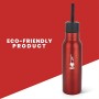 Bialetti Bottiglia Termica in Acciaio con Doppia Parete, Rosso, 500 ml