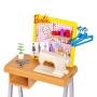 Barbie Studio Stilista con Macchina da Cucire, Manichino e Accessori (Bambola non inclusa), FXP10
