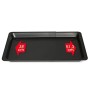 Guardini Gardenia, Teglia Rettangolare estensibile 33x37-52cm, Acciaio con rivestimento antiaderente, Colore nero