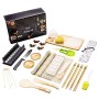 BRODEVET - Kit Sushi Completo NOVITÀ 2022, 28 Pezzi compreso di GUIDA PRATICA, Sushi Kit Professionale, Sushi Fai Da Te Per Pri