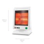 Medisana IR 885 Lampada Termica a Infrarossi 300 W, Lampada a Infrarossi per il Trattamento di Tensioni e Raffreddori, Radiatore