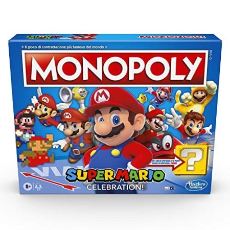 Monopoly Gioco in scatola, Edizione Super Mario Celebration, per i Fan di Super Mario, dagli 8 anni in su, con Effetti Sonori de