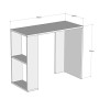 Homemania Scrivania Nano, PVC, Bianco, 90x40x75 cm