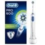 Oral-B Pro 600 Spazzolino Elettrico Ricaricabile PRO 600 CrossAction, 1 Testina di Ricambio, bianco