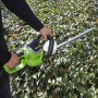 BAKAJI Tagliasiepi Elettrico Potenza 710 Watt Lama 69 cm Sega Elettrica Taglia Siepi Tagliabordi Decespugliatore Giardino Lame i