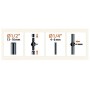 RACCORDO TRE VIE 1/2-1/4 Pz. 2 MICRO 91073 CLABER [CLABER ]