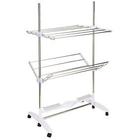 InnovaGoods - Stendibiancheria Elettrico Pieghevole con Flusso d'Aria Breazy (12 Barre), 24 W, Bianco, 87 x 143 x 65 cm