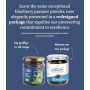 Polvere di Mirtillo Selvatico Biologico (Mirtillo Nero): 100 g, a Base di Bucce e Semi di Bacche, Senza Zuccheri Aggiunti, Forni