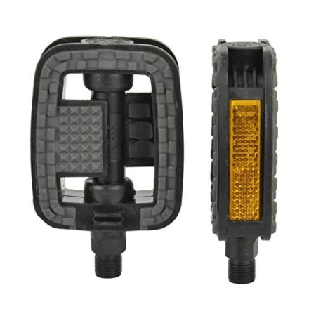 Fischer Adulti Tour plastica Antiscivolo Pedali, Nero, One Size