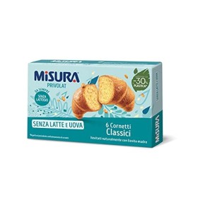 Misura - Cornetti Classici, senza Latte e Uova - 240 g 6 cornetti - [confezione da 4]