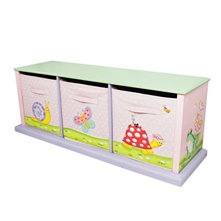 Fantasy Fields by Teamson Magic Garden Armadio per Stoccaggio, 3 Cassetti, Multicolore
