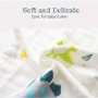 Caiery 10pz Mussole Neonato/ Asciugamani da bagno per bambini 30cm*30cm, extra morbidi, in mussola di cotone organico naturale, 