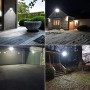 MEIKEE Luce di Sicurezza, Faretto con PIR Sensore di Movimento 10W, Faro Esterno con Sensore a LED 1000LM 6500K, Impermeabile IP