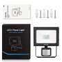 MEIKEE Luce di Sicurezza, Faretto con PIR Sensore di Movimento 10W, Faro Esterno con Sensore a LED 1000LM 6500K, Impermeabile IP