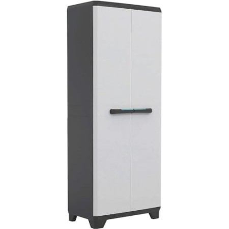 Keter Linear Portascope - Armadio con 3 ripiani regolabili, Grigio, 68 x 39 x 173 cm