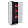Keter Linear Portascope - Armadio con 3 ripiani regolabili, Grigio, 68 x 39 x 173 cm