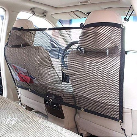 FREESOO Cane Auto Separatore Auto Barriera per Cani per Cane Protezione dell'Auto Pet Sicurezza Portatile Pet Net Barrier in Ret