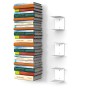 home3000 - 3 Mensole libreria grande, invisibili, colore: Bianco, con 6 scomparti, altezza:fino a 150 cm, per mettere i libri in
