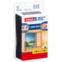 Tesa 55343 Insect Stop Attacca & Stacca Comfort per Finestre-Rete per Zanzariere con Nastro Adesivo a Strappo-Antracite, 130 cm 