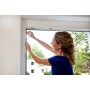 Tesa 55343 Insect Stop Attacca & Stacca Comfort per Finestre-Rete per Zanzariere con Nastro Adesivo a Strappo-Antracite, 130 cm 