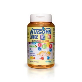 Vitasohn Junior Fruttine 60 Caramelle Gelée - Integratore alimentare multivitaminico per bambini con pectina al gusto di limone