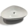 Lavabo Da Appoggio Ceramica Bianco Triangolare Lavandino Lavello Arredo