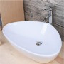 Lavabo Da Appoggio Ceramica Bianco Triangolare Lavandino Lavello Arredo
