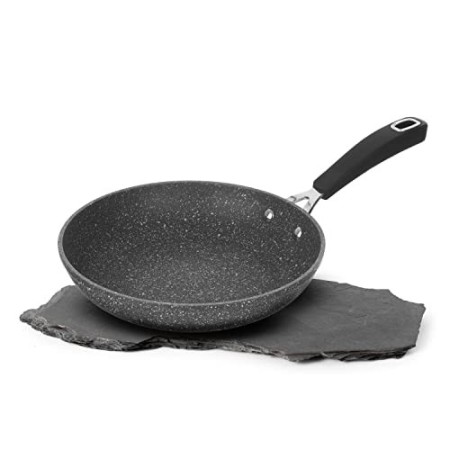KASANOVA Padella New Petra Dark - Padella Antiaderente per Tutti i Piani Cottura - ø 30 cm