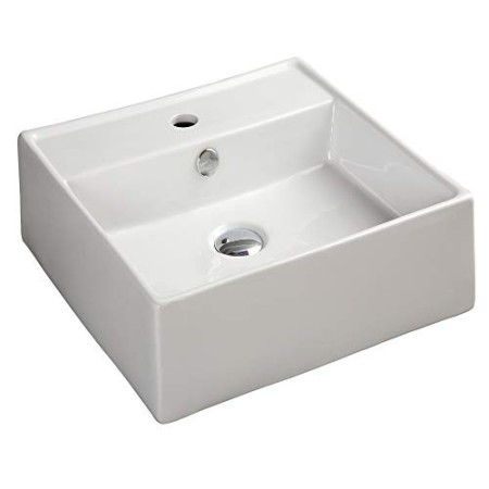 Lavabo Da Appoggio Ceramica Bianco Lavandino Lavello Arredo 2 Misure