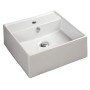 Lavabo Da Appoggio Ceramica Bianco Lavandino Lavello Arredo 2 Misure
