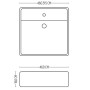 Lavabo Da Appoggio Ceramica Bianco Lavandino Lavello Arredo 2 Misure